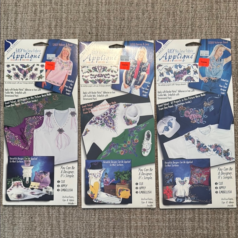 Floral Appliqué Kits.